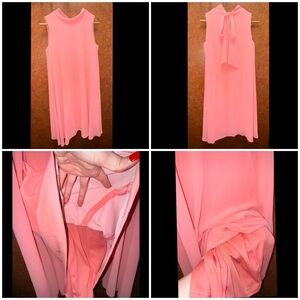 Eliza J Sleeveless Coral Dress